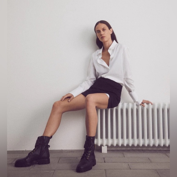 Mango leather biker boots - Picture 4 of 9